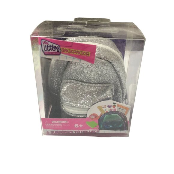 Real Littles Backpacks With Surprises Collectible Set Silver Glitter For Ages 6+ - Picture 1 of 2